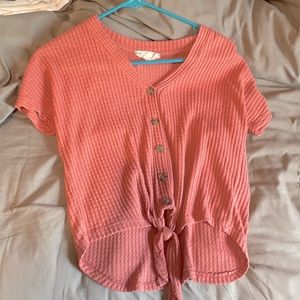 Knitted button up top
